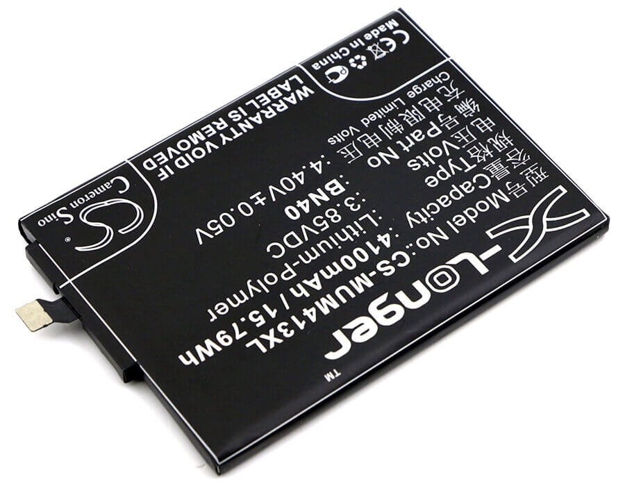 3.85V, Li-Polymer, 4100mAh, SmartPhone battery fits Xiaomi, Hongmi, Bn40, 4 Premium Edition, 4x Premium Edition, 15.79Wh Mobile, SmartPhone Cameron Sino Technology Limited (Smartphone)