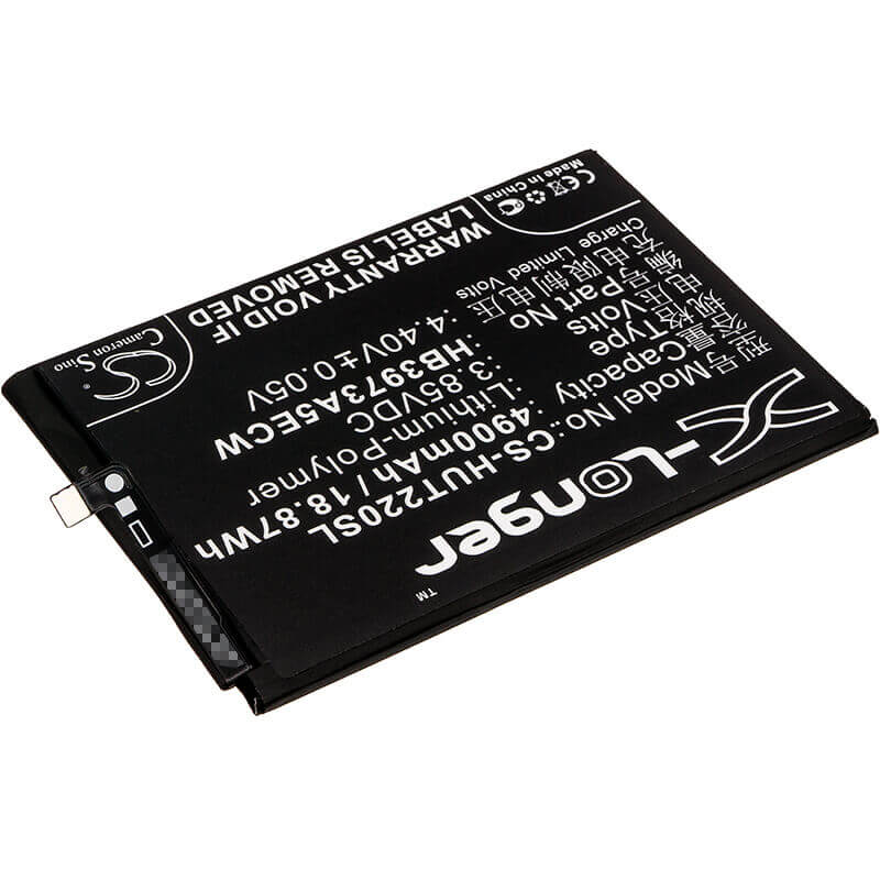 3.85V, Li-Polymer, 4900mAh, SmartPhone battery fits Honor, Huawei, Hb3973a5ecw, Kkg-an70, Note 10, 18.87Wh Mobile, SmartPhone Cameron Sino Technology Limited (Smartphone)