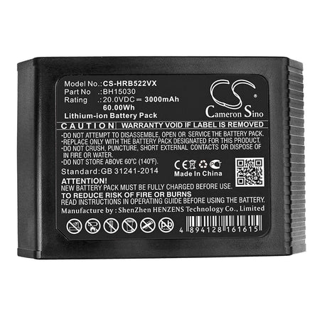 Vacuum battery for Hoover, Bh25040 Replaces Powerone 20v, 3000mah - 60.00wh Vacuum Cameron Sino Technology Limited