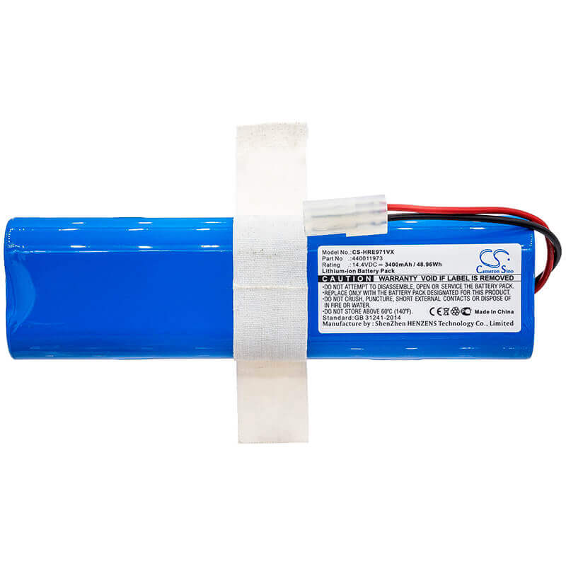 14.4V, Li-ion, 3400mAh, Vacuum battery fits Moneual, Hoover, Bh70970, Rogue 970 Robot Vacuum, Rogue 970 Wi-fi Connected, 48.96Wh Vacuum Cameron Sino Technology Limited