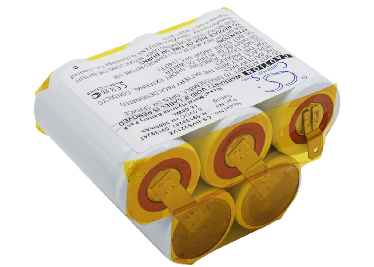 6.0V, Ni-MH, 3000mAh, Vacuum battery fits Hoover, S2211, S2211-100, 18.00Wh Vacuum Cameron Sino Technology Limited