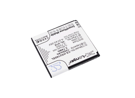 3.7V, Li-ion, 1550mAh, SmartPhone battery fits Hosin, Hl-u16, U16, 5.74Wh Mobile, SmartPhone Cameron Sino Technology Limited (Suspended)
