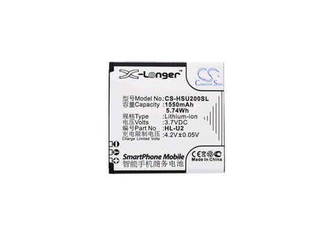 Battery For Hosin U2 3.7v, 1550mah - 5.74wh Batteries for Electronics Cameron Sino Technology Limited (Suspended)