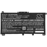 Notebook battery For Hp, 15-da0008ca, 15-db0108ca, 17-by 11.55v, 3550mah - 41.00wh Notebook, Laptop Cameron Sino Technology Limited