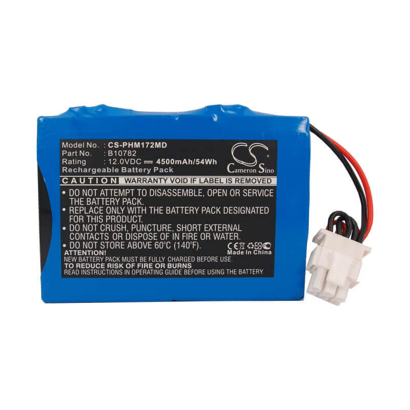 12.0V, Sealed Lead Acid, 4500mAh, Medical battery fits Philips, Hp, B10782, 1722a, 1723a, 54.00Wh Medical Cameron Sino Technology Limited (Medical)