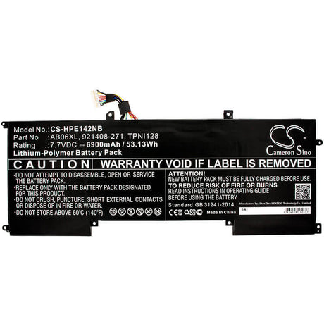 Battery For Hp, 2ex78pa, 2ex79pa, 2ex80pa 7.7v, 6900mah - 53.13wh Notebook, Laptop Cameron Sino Technology Limited   