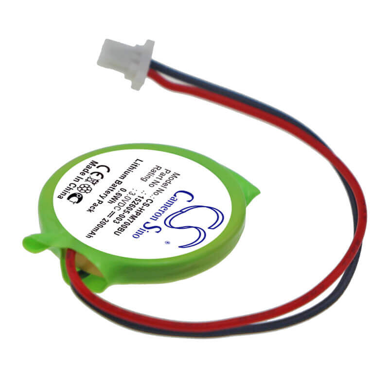 3.0V, Lithium, 200mAh, CMOS / BackUp battery fits Hp, 152605-003, Armada E500, Armada E700, 0.60Wh CMOS / BackUp Cameron Sino Technology Limited