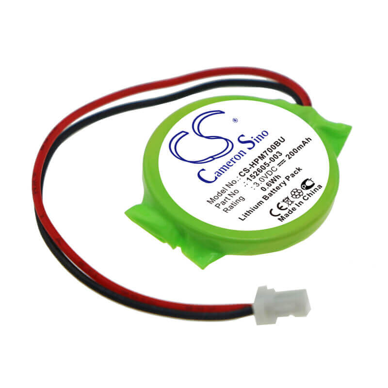 3.0V, Lithium, 200mAh, CMOS / BackUp battery fits Hp, 152605-003, Armada E500, Armada E700, 0.60Wh CMOS / BackUp Cameron Sino Technology Limited