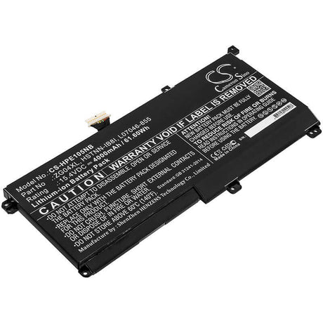Battery For Hp, Elitebook 1050 G1, 15.4v, 4000mah - 61.60wh Notebook, Laptop Cameron Sino Technology Limited   