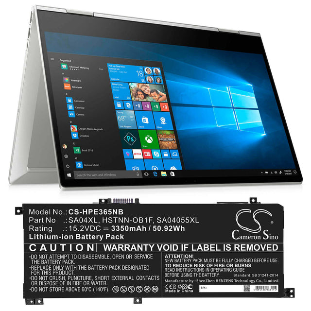 Notebook Battery For Hp envy x360 15-fe0008ca, Envy 15.4v, 3350mah - 51.59wh Notebook, Laptop Cameron Sino Technology Limited