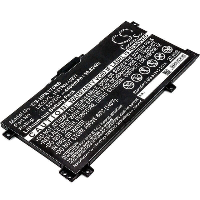Notebook battery For Hp, Envy 17m, Envy 17m-ae0xx 11.55v, 4400mah - 50.82wh Notebook, Laptop Cameron Sino Technology Limited