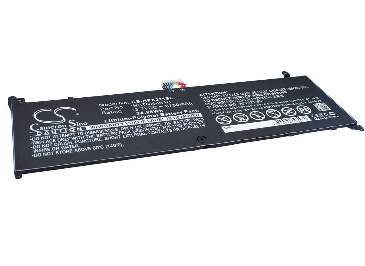 3.7V, Li-Polymer, 6750mAh, Tablet battery fits Hp, 694398-2c1, 11-g010nr, 11-g012nr, 24.98Wh Tablet Cameron Sino Technology Limited