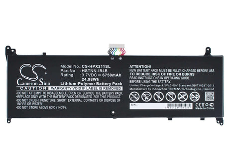 3.7V, Li-Polymer, 6750mAh, Tablet battery fits Hp, 694398-2c1, 11-g010nr, 11-g012nr, 24.98Wh Tablet Cameron Sino Technology Limited
