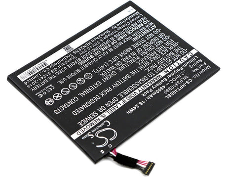 3.8V, Li-Polymer, 4800mAh, Tablet battery fits Hp, 805089-001, I508o, L4a35ut, 18.24Wh Tablet Cameron Sino Technology Limited