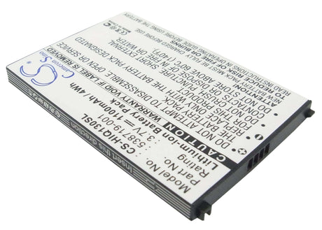 3.7V, Li-ion, 1100mAh, SmartPhone battery fits Hp, 538719-001, Glisten K3, Ipaq Glisten, 4.07Wh Mobile, SmartPhone Cameron Sino Technology Limited (Smartphone)