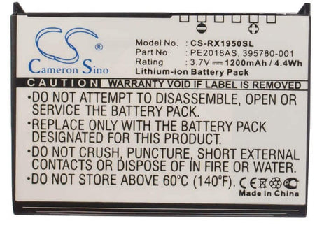 3.7V, Li-ion, 1200mAh, PDA battery fits Hp, 35h00063-00m, Ipaq Rx1900, Ipaq Rx1950, 4.44Wh PDA, Pocket PC Cameron Sino Technology Limited