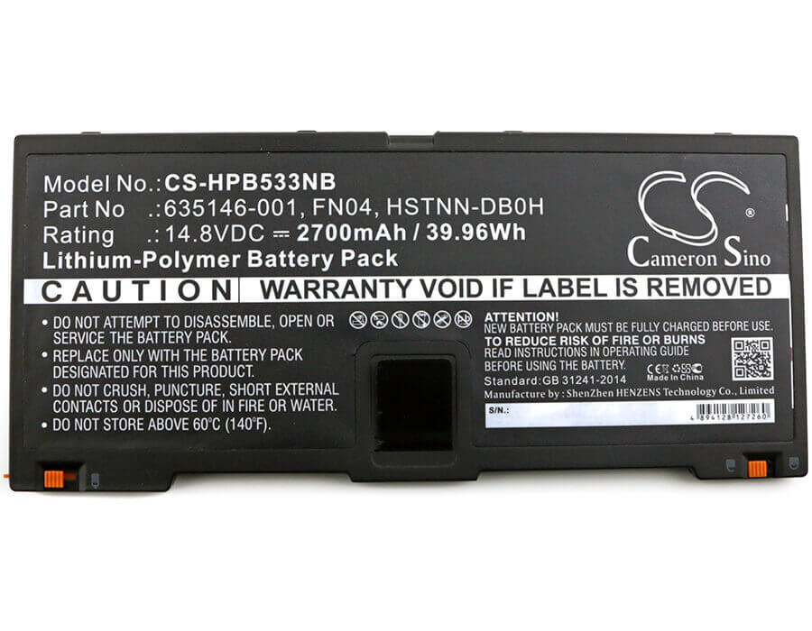Notebook Battery For Hp, Probook 5330m 14.8v, 2700mah - 39.96wh Notebook, Laptop Cameron Sino Technology Limited