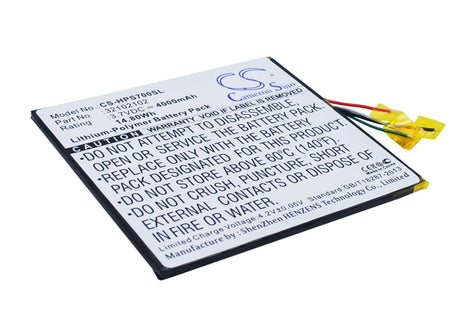 3.7V, Li-Polymer, 4000mAh, Tablet battery fits Hp, 32102102, Slate 7 Extreme, 14.80Wh Tablet Cameron Sino Technology Limited