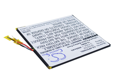 3.7V, Li-Polymer, 4000mAh, Tablet battery fits Hp, 32102102, Slate 7 Extreme, 14.80Wh Tablet Cameron Sino Technology Limited