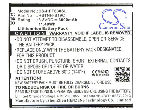 3.8V, Li-Polymer, 3000mAh, Tablet battery fits Hp, 751655-001, 6301ra, 6401la, 11.40Wh Tablet Cameron Sino Technology Limited