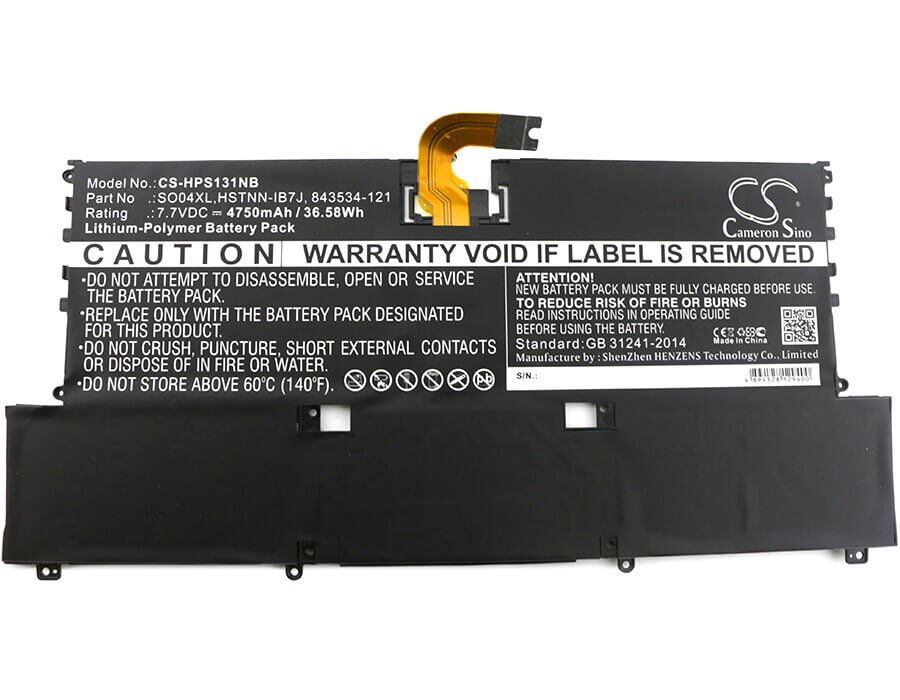 Notebook Battery For Hp Spectre 13-v000, Spectre 13-v000na, Spectre 13-v000ng 7.7v, 4750mah - 36.58wh Notebook, Laptop Cameron Sino Technology Limited