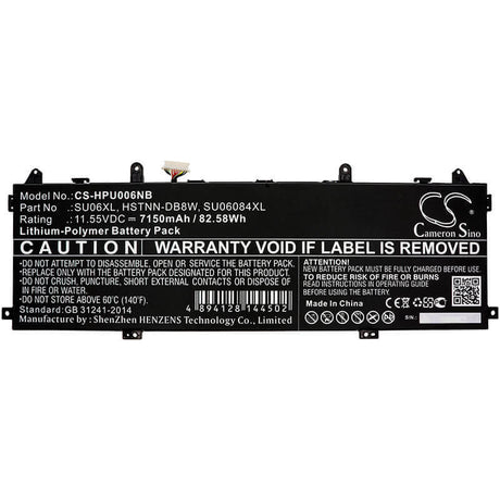 Battery For Hp, Spectre X360 15-df0000, Spectre X360 15-df0000nf 11.55v, 7150mah - 82.58wh Batteries for Electronics Cameron Sino Technology Limited (Suspended)