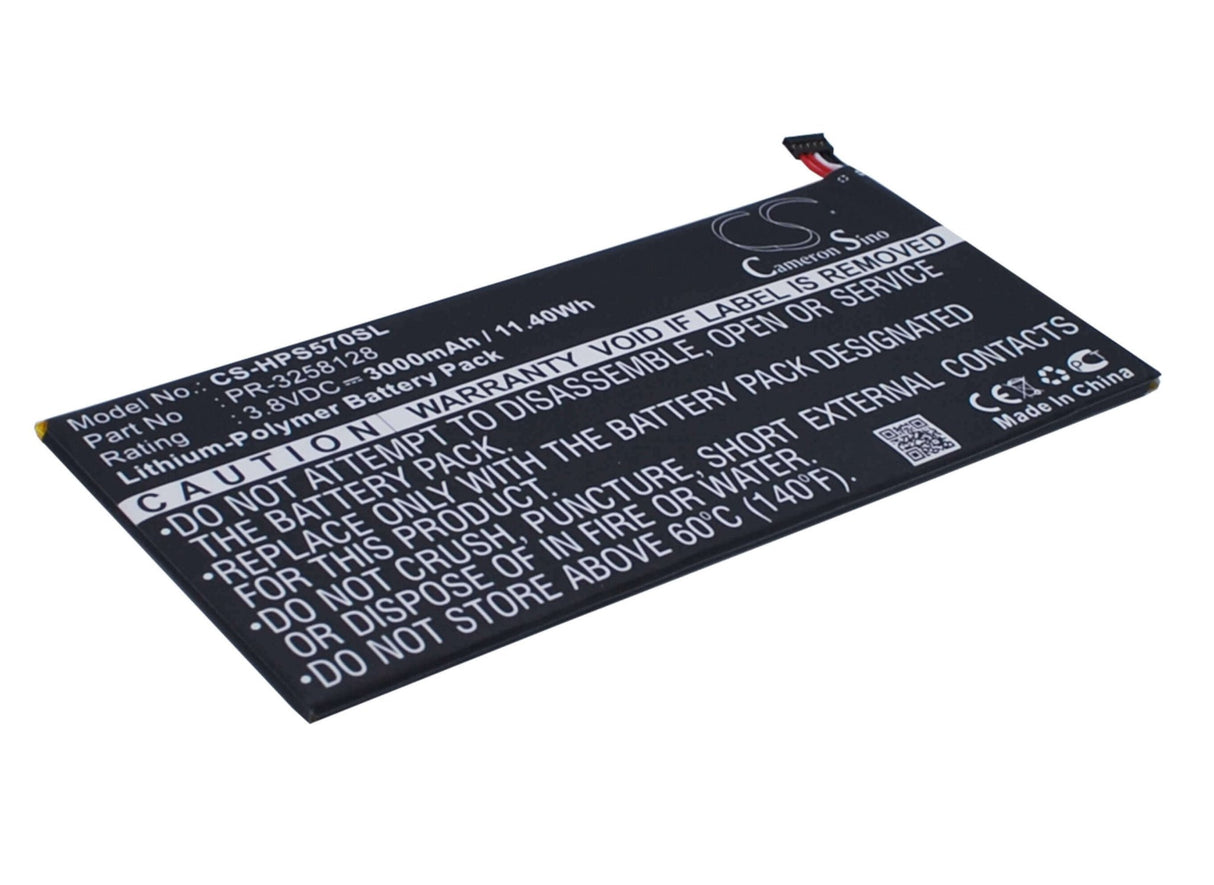 3.8V, Li-Polymer, 3000mAh, Tablet battery fits Hp, 795065-001, Stream 7 5700, Stream 7 5700ng, 11.40Wh Tablet Cameron Sino Technology Limited