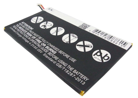 3.7V, Li-Polymer, 4100mAh, Tablet battery fits Hp, 10979176-00, Slate 7 1800 Tablet, Slate 7 3g, 15.17Wh Tablet Cameron Sino Technology Limited