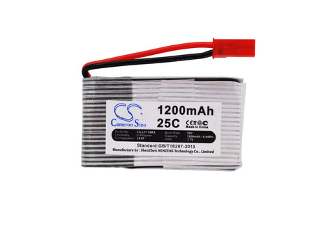 3.7V, Li-Polymer, 1200mAh, Drones battery fits Hq, 898b, 4.44Wh Drones Cameron Sino Technology Limited (Suspended)