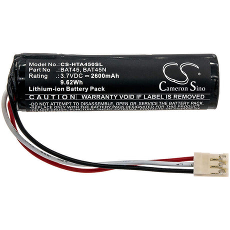 3.7V, Li-ion, 2600mAh, Equipment battery fits Ht Instruments, Bat45, PQA824, Tht45, 9.62Wh Equipment, Survey, Test Cameron Sino Technology Limited