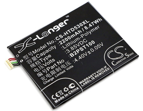 3.85V, Li-Polymer, 2200mAh, SmartPhone battery fits Htc, 35h00257-00m, 2pyr200, A16, 8.47Wh Mobile, SmartPhone Cameron Sino Technology Limited (Smartphone)