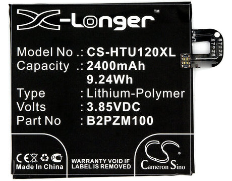 3.85V, Li-Polymer, 2400mAh, SmartPhone battery fits Htc, 35h00270-00m, Alpine, U Play, 9.24Wh Mobile, SmartPhone Cameron Sino Technology Limited (Smartphone)