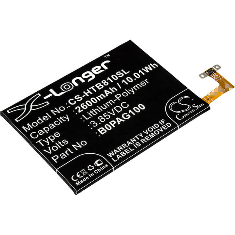3.85V, Li-Polymer, 2600mAh, SmartPhone battery fits Htc, 35h00223-00m, B810x, Butterfly 2, 10.01Wh Mobile, SmartPhone Cameron Sino Technology Limited (Smartphone)