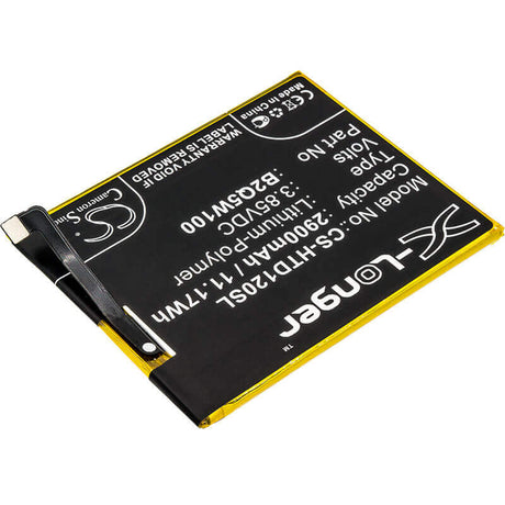 3.85V, Li-Polymer, 2900mAh, SmartPhone battery fits Htc, B2q5w100, Breeze Plus, Desire 12 +, 11.17Wh Mobile, SmartPhone Cameron Sino Technology Limited (Smartphone)