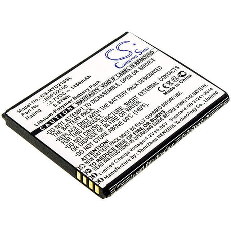 3.7V, Li-Polymer, 1450mAh, SmartPhone battery fits Htc, B0pd2100, D210h, Desire 210, 5.37Wh Mobile, SmartPhone Cameron Sino Technology Limited (Smartphone)