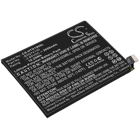3.85V, Li-Polymer, 2650mAh, SmartPhone battery fits Htc, B2q74100, Desire 19s, 10.2Wh Mobile, SmartPhone Cameron Sino Technology Limited (Smartphone)