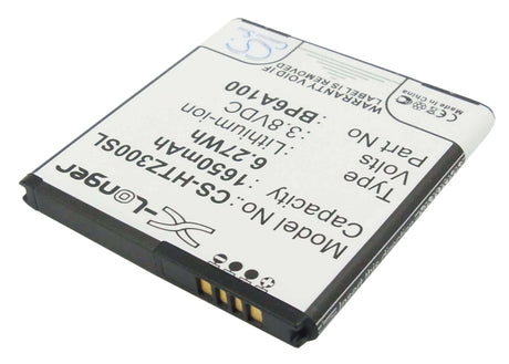 3.8V, Li-ion, 1650mAh, SmartPhone battery fits Htc, 35h00190-09m, 0pa6a100, Desire 300, 6.27Wh Mobile, SmartPhone Cameron Sino Technology Limited (Smartphone)