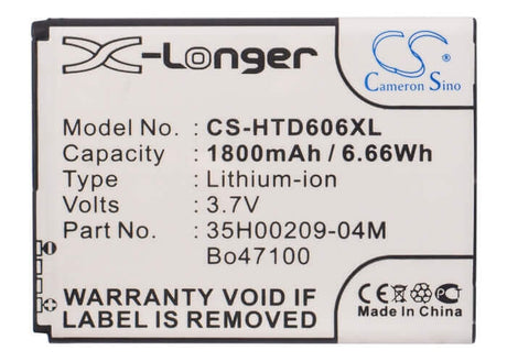 3.8V, Li-ion, 1800mAh, SmartPhone battery fits Htc, 35h00209-04m, Cp3, Desire 326, 6.84Wh Mobile, SmartPhone Cameron Sino Technology Limited (Smartphone)