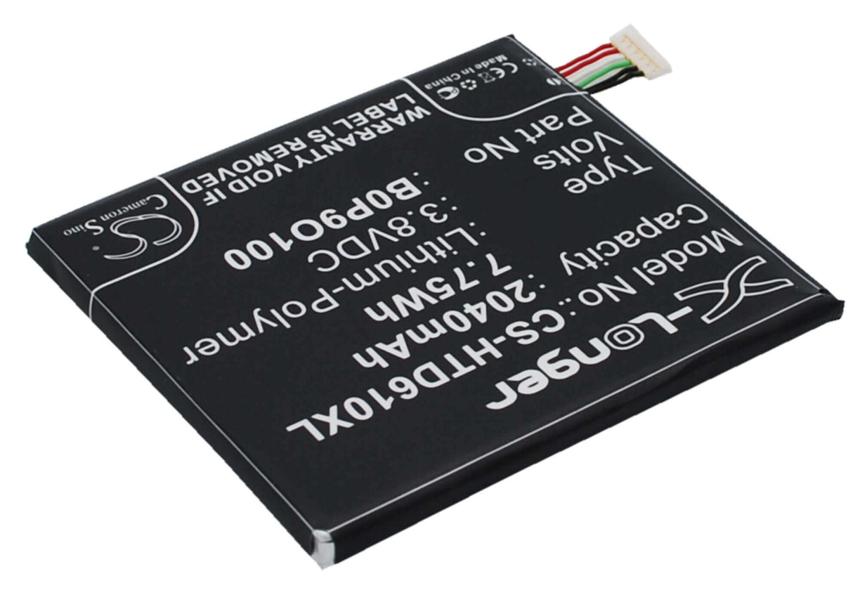 3.8V, Li-Polymer, 2040mAh, SmartPhone battery fits Htc, 35h00222-00m, A3qhd, D610, 7.75Wh Mobile, SmartPhone Cameron Sino Technology Limited (Smartphone)
