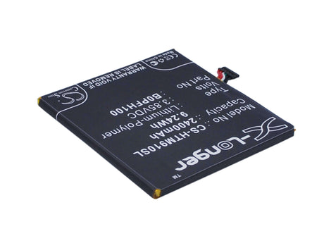 3.85V, Li-Polymer, 2400mAh, SmartPhone battery fits Htc, 35h00234-00m, 0p9fh100, 0pfh110, 9.24Wh Mobile, SmartPhone Cameron Sino Technology Limited (Smartphone)