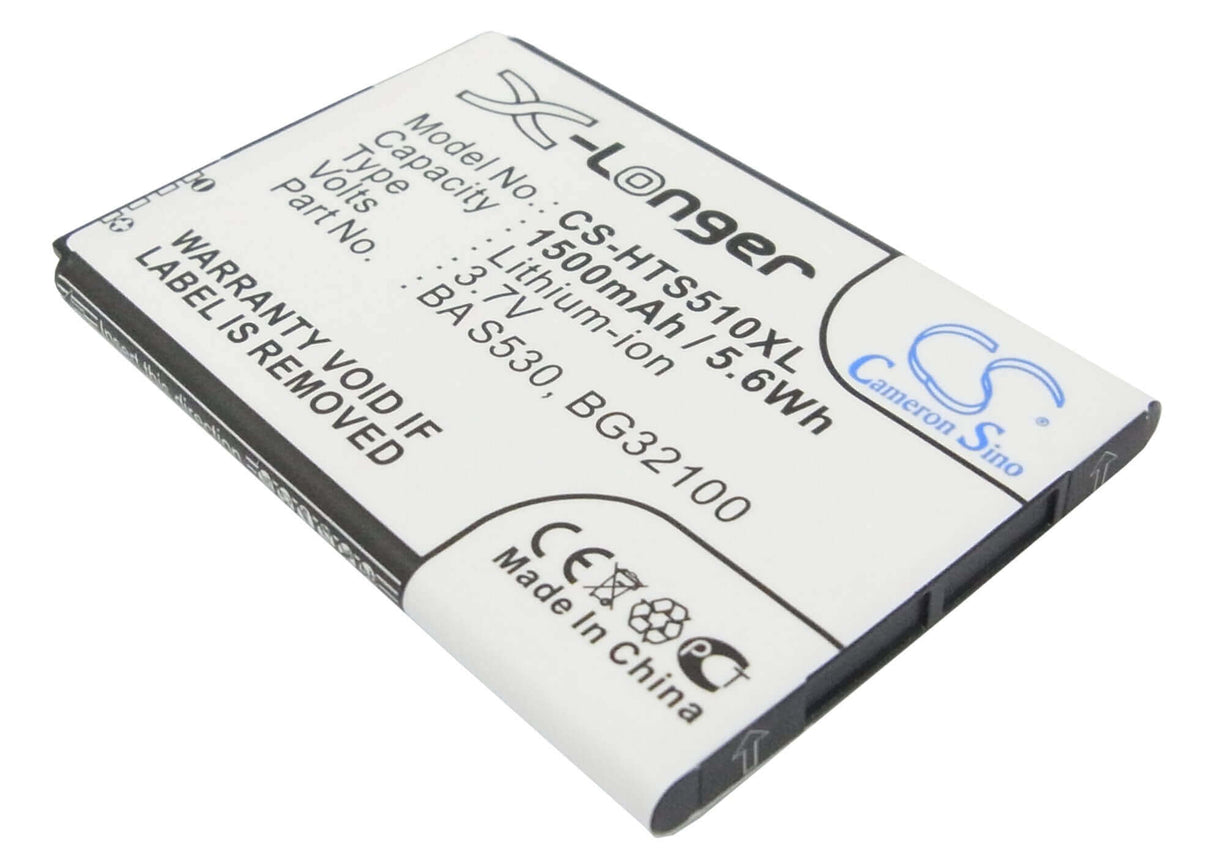 3.7V, Li-ion, 1500mAh, SmartPhone battery fits Google, Htc, 35h00152-00m, G12, G15, 5.55Wh Mobile, SmartPhone Cameron Sino Technology Limited (Smartphone)