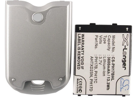 3.7V, Li-ion, 3600mAh, SmartPhone battery fits Era, 35h00059-00, 696, 696i, 13.32Wh Mobile, SmartPhone Cameron Sino Technology Limited (Suspended)