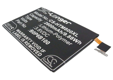 3.8V, Li-Polymer, 2600mAh, SmartPhone battery fits Htc, 35h00214-00m, 0p8b200, 0paj5, 9.88Wh Mobile, SmartPhone Cameron Sino Technology Limited (Smartphone)