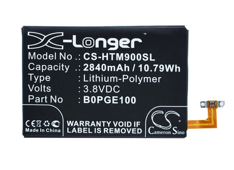 3.8V, Li-Polymer, 2840mAh, SmartPhone battery fits Htc, 35h00236-01m, 0pja120, M9, 10.79Wh Mobile, SmartPhone Cameron Sino Technology Limited (Smartphone)