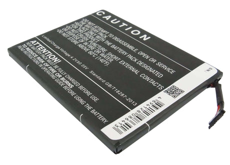 3.7V, Li-Polymer, 3250mAh, Tablet battery fits Htc, 35h00148-00m, R7, 12.03Wh Tablet Cameron Sino Technology Limited