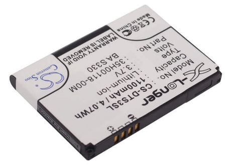 3.7V, Li-ion, 1100mAh, SmartPhone battery fits O2, Dopod, Htc, 35h00118-00m, S700, Tachi, 4.07Wh Mobile, SmartPhone Cameron Sino Technology Limited (Smartphone)
