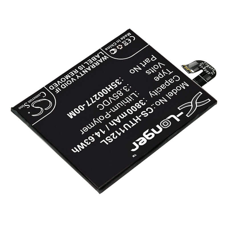 3.85V, Li-Polymer, 3800mAh, SmartPhone battery fits Htc, 35h00271-01m, U11 Plus, U11+, 14.63Wh Mobile, SmartPhone Cameron Sino Technology Limited (Smartphone)