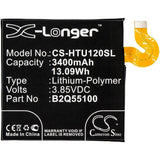 3.85V, Li-Polymer, 3400mAh, SmartPhone battery fits Htc, 35h00278-00m, Exodus 1, Exodus 1 Global, 13.09Wh Mobile, SmartPhone Cameron Sino Technology Limited (Smartphone)