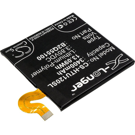 3.85V, Li-Polymer, 3400mAh, SmartPhone battery fits Htc, 35h00278-00m, Exodus 1, Exodus 1 Global, 13.09Wh Mobile, SmartPhone Cameron Sino Technology Limited (Smartphone)