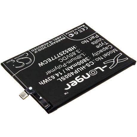3.85V, Li-Polymer, 3800mAh, SmartPhone battery fits Huawei, Hb525777ecw, Ana-an00, Ana-tn00, 14.63Wh Mobile, SmartPhone Cameron Sino Technology Limited (Smartphone)